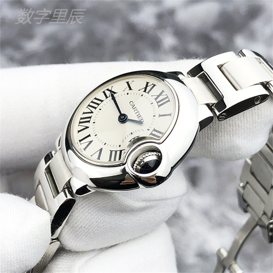 一口价正品[9.8新]卡地亚蓝气球手表石英女表w69010z4公价35600元