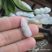 (Jade Jian) Natural Jade Myanmar Jade A Cargo Ice Seed Green Bean Pendant Lian Zhongyuan