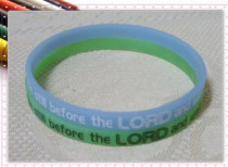 Gospel Luminous Bracelet Candy Green Blue 1 pair Psalm 37:7a (pair)