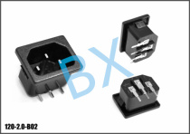Supply AC power socket power male seat seat card type 2 0 seat BX-120-B05