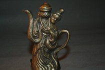 Old foreign trade export silver pot