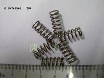 Spot spring wire coarse 0 8 outer diameter 7 stainless steel spring Black plated White compression spring 0 8*7*15 10 bags
