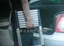 Ganger high 2 6 meters bamboo ladder thickened aluminum alloy telescopic ladder Household multiple shrinkage household ladder