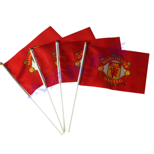 国旗14*21英超曼联队标旗 各国国旗现货 红魔曼联大队旗球迷旗 包邮