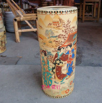 Jingdezhen porcelain Porcelain maid vase Handicraft vase Quiver sword tube character lady figure