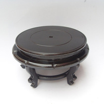 Jingdezhen fish tank base Calligraphy and painting cylinder Turtle cylinder base Water lily bowl with cylinder base High-legged wooden base