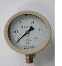 Shanghai Jiangyun Instrument Factory Membrane Pressure Gauge YE-100 Micropressure Pressure Gauge 0-2 5KPa