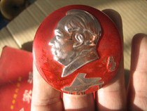 Few Mao Zedong statue diameter 5 3cm red light with five spectral piano