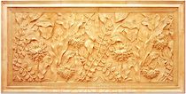 Sandstone sculpture Mosaic Large flower board Sandstone relief mural Decoration Large relief Sandstone relief mural