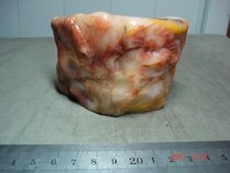 657 Xinjiang Shanshan surface three color jade