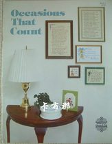 Cross stitch out of print original embroidery Occasios That Count