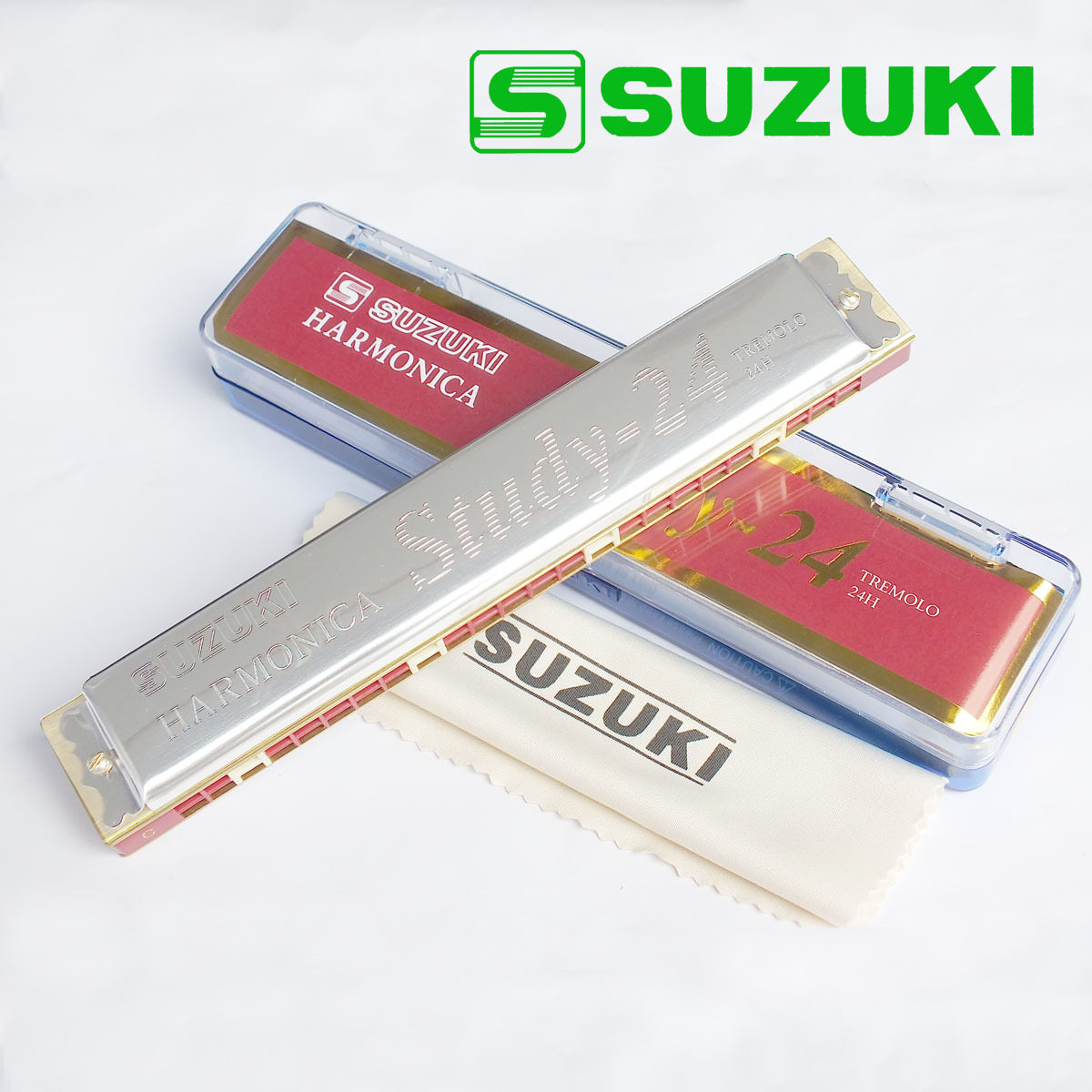 suzuki study-24 铃木24孔复音c调口琴_9折现价32.00元