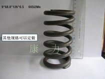 Large spring custom wire coarse 8-9-10 outer diameter 60-80 straightening machine spring stainless steel spring 60Si2MnA