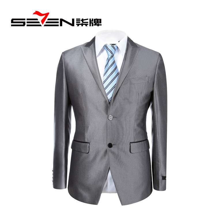柒牌男装西服 2015秋季柒牌西装 男士休闲修身套装西服703C120T