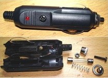 Car cigarette lighter plug with Fuse tube with LED indicator light cigarette lighter plug car external power supply