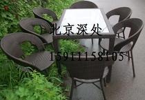 The chair-five pieces set rattan chairs garden table and chair furniture rattan chairs office leisure furniture