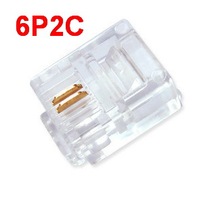 (for telecommunications) RJ11 crystal head phone crystal head phone head two-core crystal head 6P2c crystal head