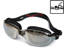 Male and female universal swimming glasses super super suction electroplating film anti-fog and waterproof adult swimming glasses 10806