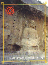 Postcard World Cultural Heritage Longmen Grottoes 10 full volume binding