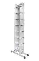 Ganggao engineering ladder ladder multi-function folding ladder Eight-speed four-fold aluminum alloy herringbone ladder 9 meters 10 meters 11 meters