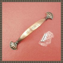 Solid thickened pastoral European handle Green classical handle Antique copper handle Red antique hole distance 96mm