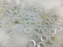 Emerald Jade Beads Small Circle DIY Accessories Accessories Beads Wholesale (ring emerald jade pieces)