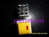 KD2 button switch square button switch 17 * 17MM self-locking with light yellow