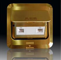 ABB ground plug ground socket All copper pop-up dual phone two-digit phone ground plug AS537