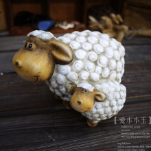 ZAKKA-卷毛羊趣味简约可爱家居饰品创意工艺品摆件 结婚礼物