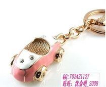Willow car keychain bag pendant with diamond gold-plated fake one pay ten (color variety)