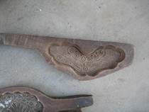 Special antique wooden old knife hand carved pasta mold rich hundred dishes Figure 1