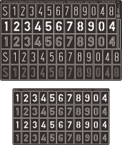 (JZHOBBY)AM-WORKS LW35029 1 35 German medium number and letter leak spray Template
