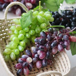 Lmdec simulated feel grape bunch grape bunch with frost large bunch simulated fruit simulated fruit and vegetable decorations