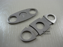 Double-edged stainless steel cigar scissors cigarette cutter hole cutter Portable mens cigarette holder