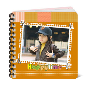 6寸方款圈装个性相册制作 宝宝成长照片定制画