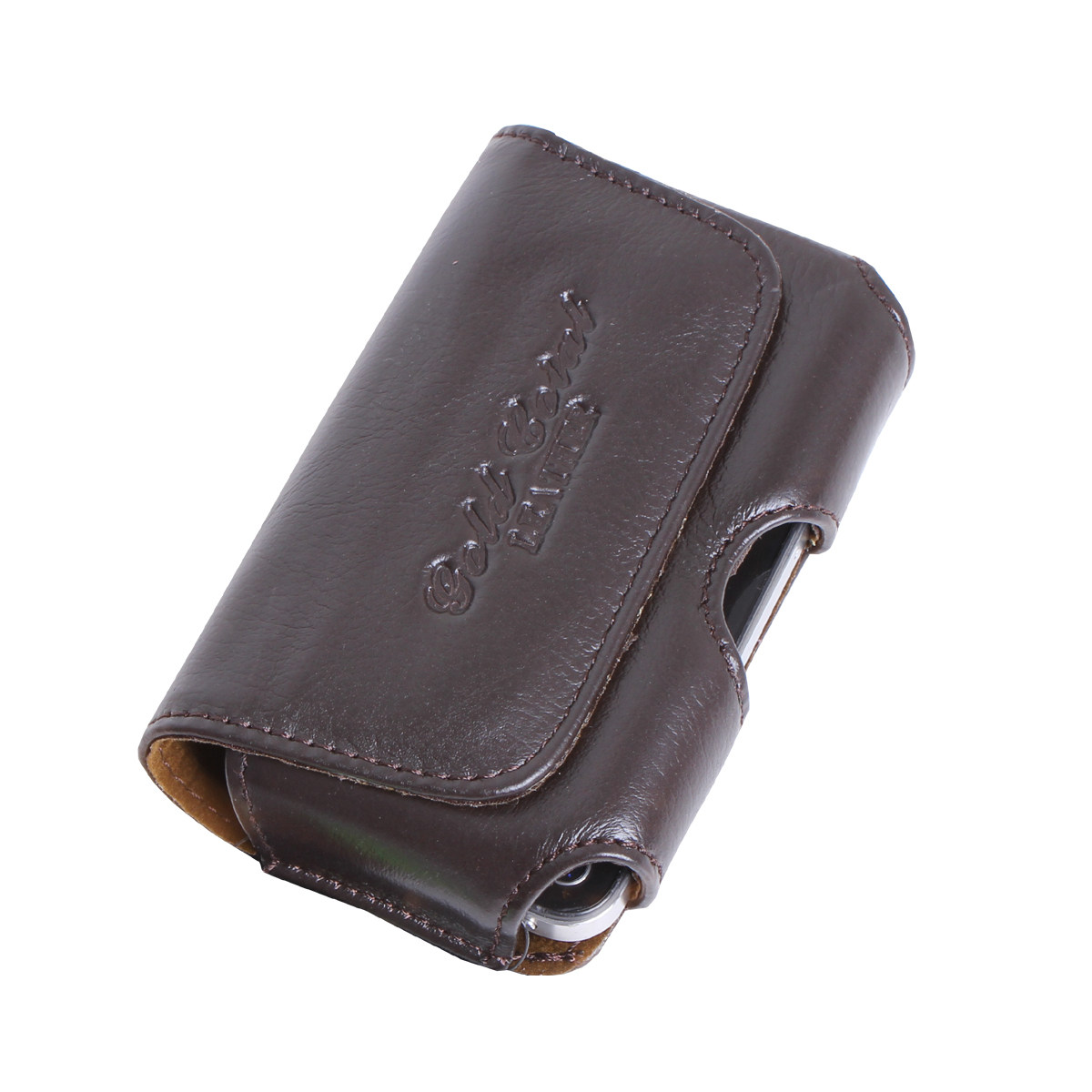 牛皮腰包横款皮带包盖式全新手机套男男士日韩挂包裤带单层手机包_7折