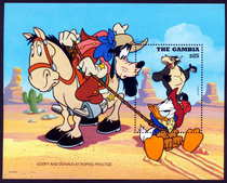 Gambia D25-Tang old duck stamp sheetlet New 1