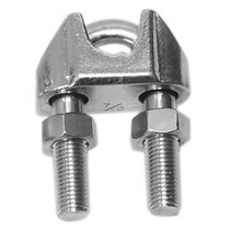 Stainless steel chuck wire rope chuck U-shaped rolling head wire clamp wire rope fixed wire clamp lock head M2--14