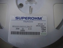 0603 SMD Resistance 20m Euro 20M5% Accuracy 100PCs = 1 Yuan 5K disk = 33 00 yuan