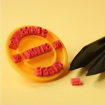 Soap Stamp Free Combination Embossed Seal Forming Seal Tooth Print Slot digital letter splicing word grain