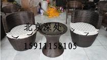 Rattan chair rattan table and chair courtyard table and chair combination dining table and chair office leisure table and chair vase rattan chair cushion