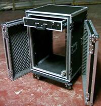 12 Shockproof with drawer chassis aviation box professional power amplifier mixer audio tools and other stage equipment box