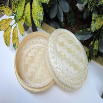 Vietnam imported handmade bamboo basket Bamboo Luo bamboo basket Puer Tea packaging box 200 grams of Puer tea