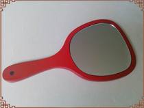 Wooden courtesy beauty salon special makeup hand mirror handmade large vintage wood dressing mirror Red