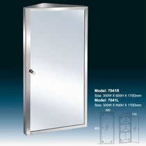 Triangle stainless steel bathroom mirror cabinet mirror box 300*600*170 Bathroom locker wall cabinet storage box 8041