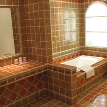 Red dark yellow 150 bright glossy antique tiles Tile wall tiles Floor tiles Kitchen bathroom Mediterranean