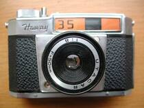 Japanese produced Anny 35 side shaft with original leather sheath