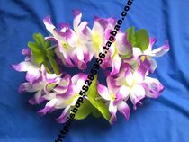 Head ring Hawaiian wreath elastic adjustment hula accessories purple leaf