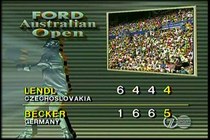 1991 Australian Open Final Becker-Rendell Tennis Video