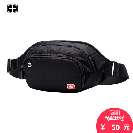 瑞士军刀腰包男手包男士胸包帆布单肩包斜挎包